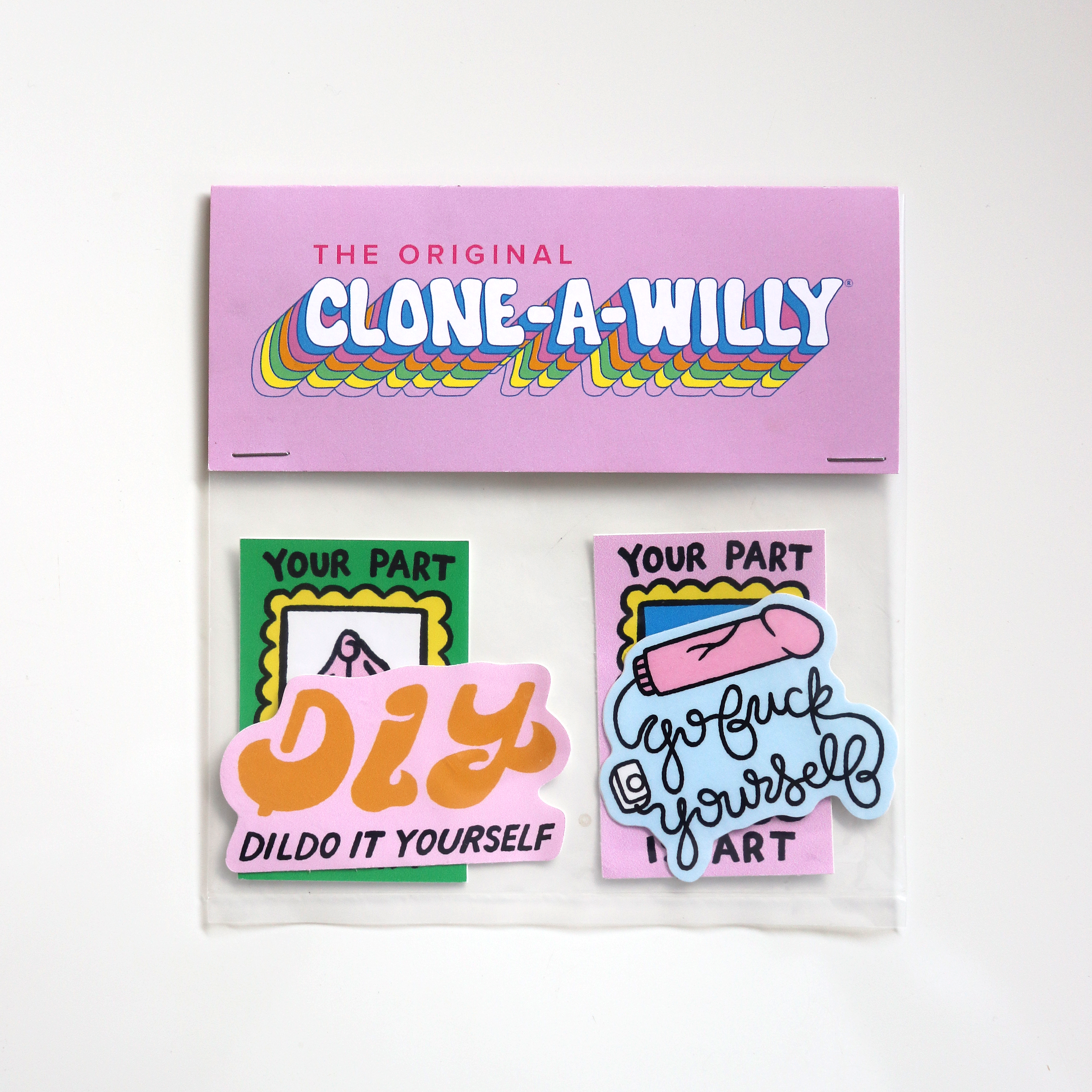 Clone-A-Willy Sticker Pack – Limited Edition!