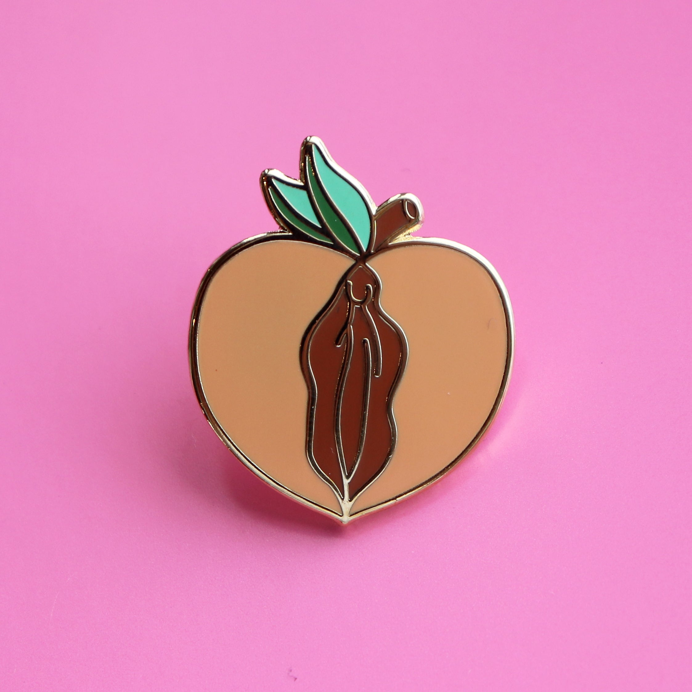 Peach (Pussy) Enamel Pin