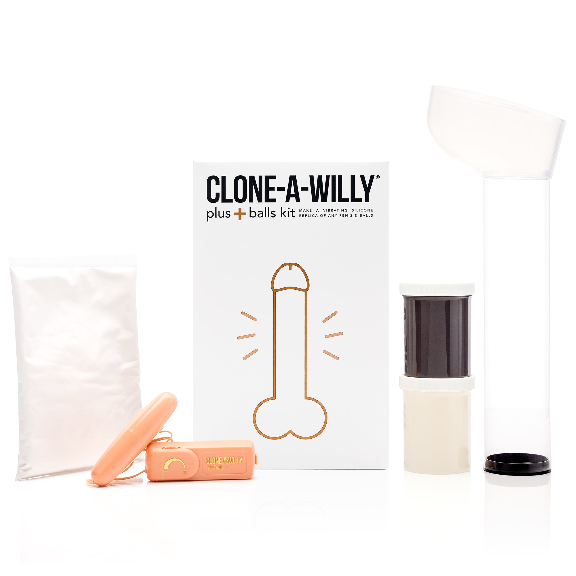CLONE-A-WILLY - Silicone Penis Casting Kit for DIY Dildo (Deep Skin Tone)