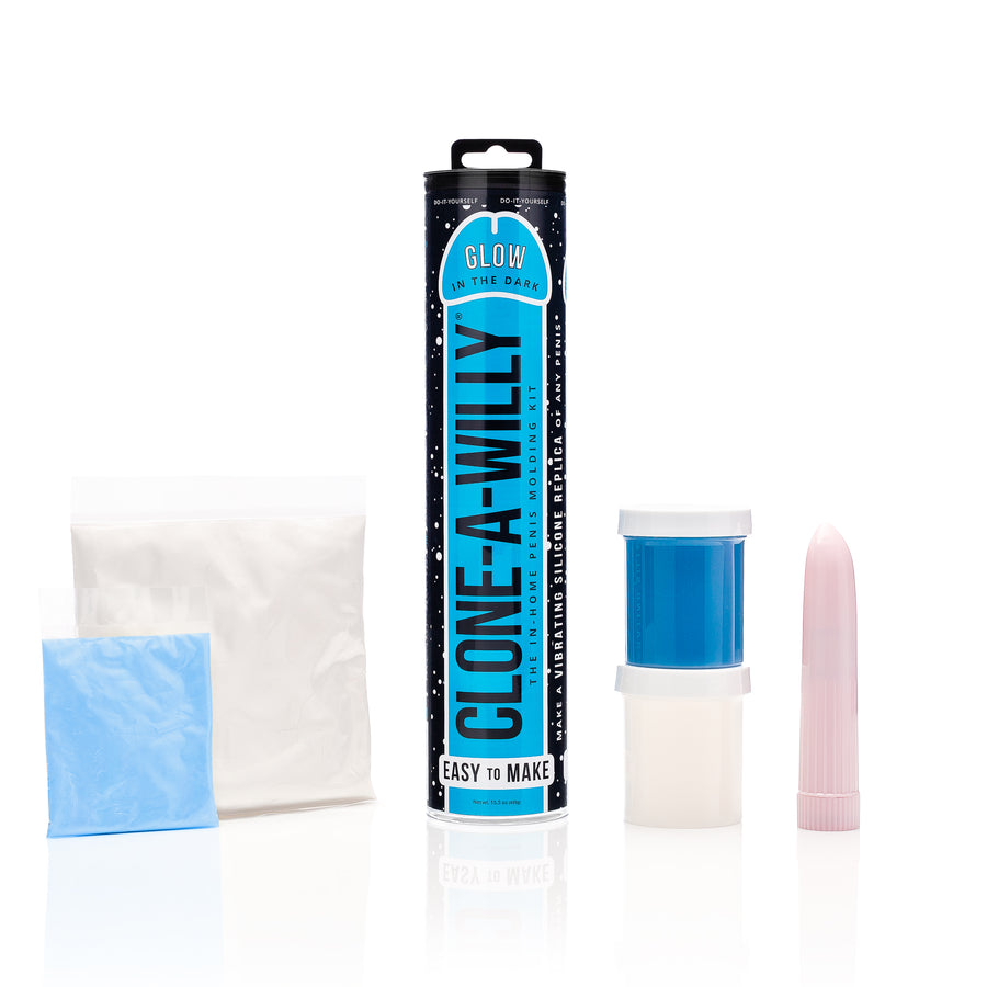 DIY Homemade Dildo <br>Clone Kit <br>Glow In The Dark Blue