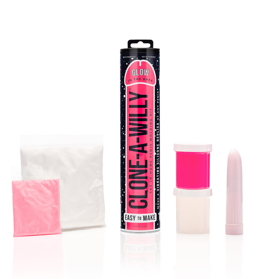 DIY Homemade Dildo <br>Clone Kit <br>Glow In The Dark Pink